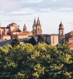 Vue sur Santiago de Compostela