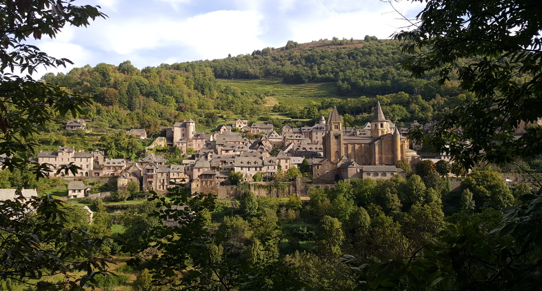 Conques, sur le chemin de Compostelle