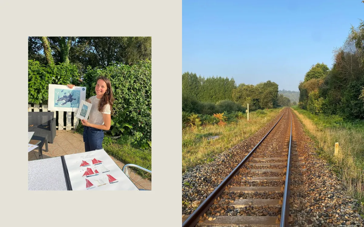 Linogravures et chemin de fer bretons
