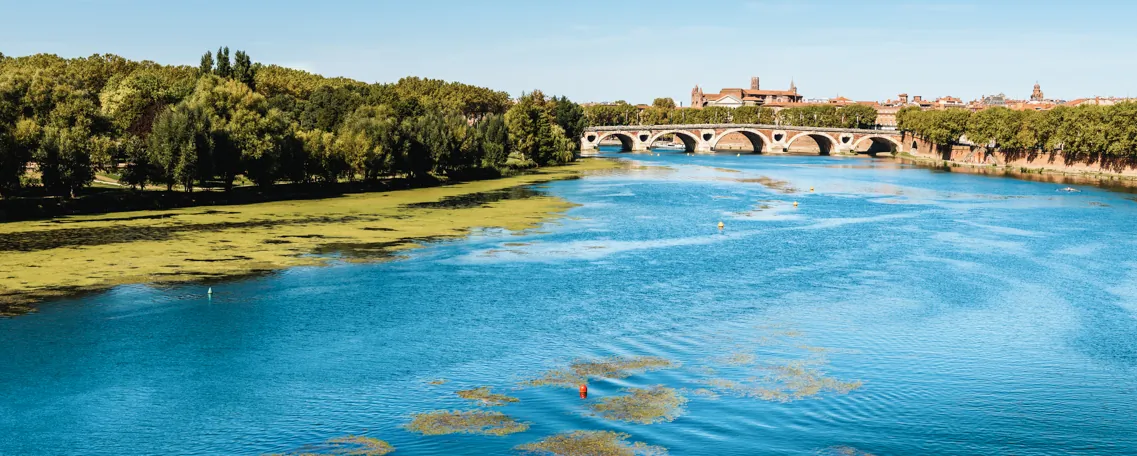 Garonne pont neuf à Toulouse