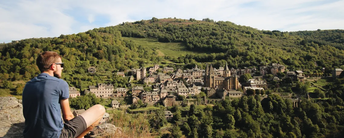 Vue de Conques