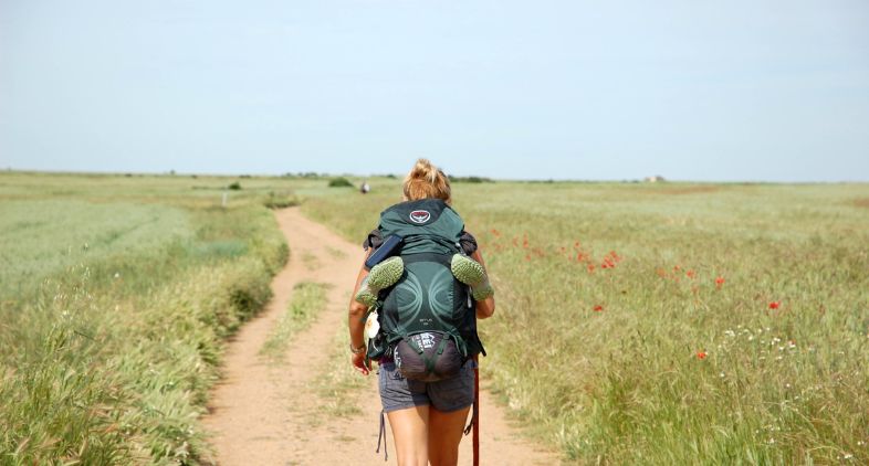 randonneur sur le camino frances