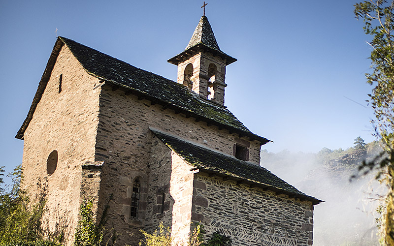 Chapelle à Conques sur le chemin de Compostelle - TVattard