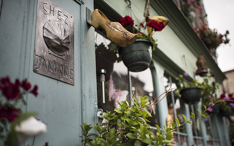 La taverne de Chez Jeaninne, près de Saugues sur la Via Podiensis