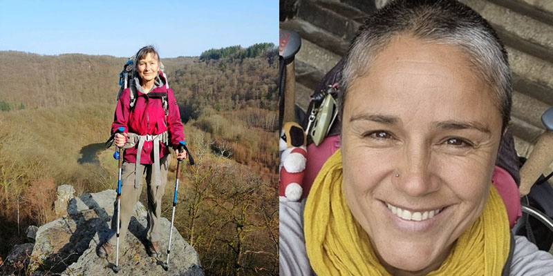 Claire Colette et Céline Anaya Gautier sur la Via Magdalena