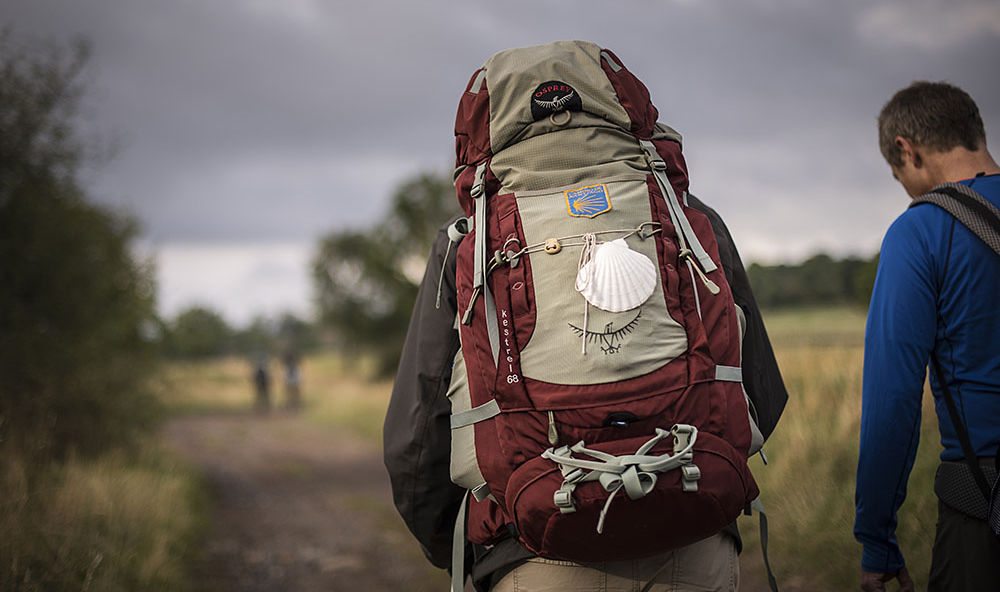 Pelerin sur le chemin de Compostelle