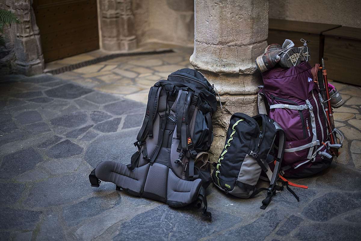 Sac à dos de randonnée sur le chemin de Compostelle - TVattard