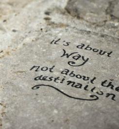 Message sur le chemin de Compostelle 