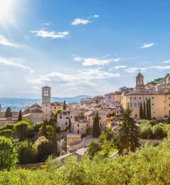Vue de la ville d'Assise
