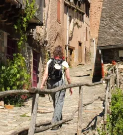 Randonneur à Conques