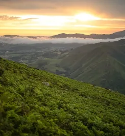 Ransonnée en montagne sur le chemin de Compostelle