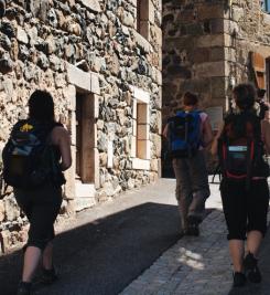 Randonneuses sur le Chemin de Cluny