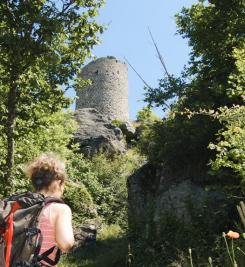 Randonneuse près de Retournac