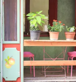 Moment de pause entre deux étapes