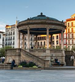 Rue de Pamplona commune de Navarre en Espagne