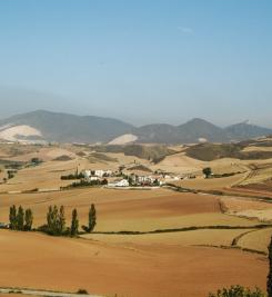 Vue sur la région de Pamplona en Espagne