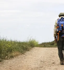 Pèlerin sur le chemin de Compostelle