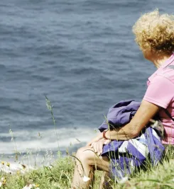 Repos après être arrivée à Finisterre