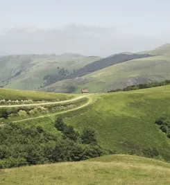 Paysage dans les montagnes pyrénéennes