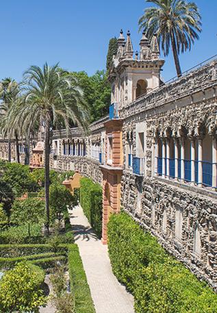 Les jardins et palais de Séville en Espagne