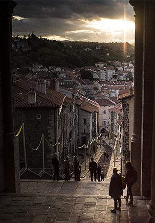 Vue depuis la cathédrale du Puy