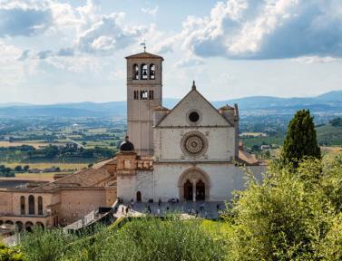 Vue de la ville d'Assise