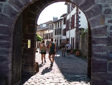Village sur le chemin de Compostelle