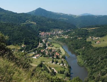 Paysage entre Charlieu et Montbrison