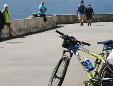 Arrivée au Cap Finisterre à vélo