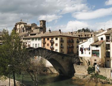 Vue sur Estella commune espagnole