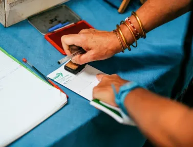 Tamponnage de la crédencial