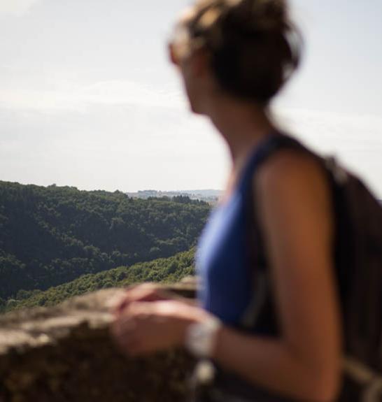 Randonneuse sur le Chemin de Saint-François d'Assise