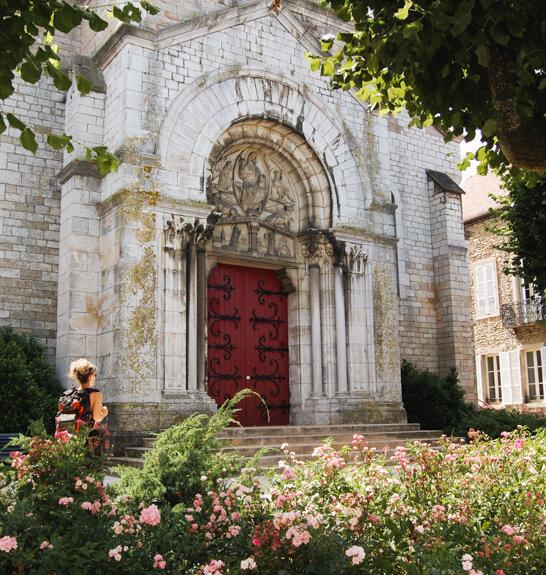 Pèlerin sur le chemin de Cluny