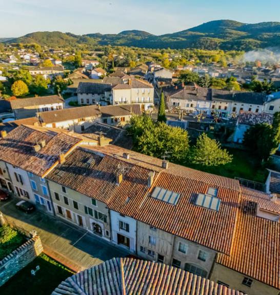 Vue sur la commune de Martres-Tolosane