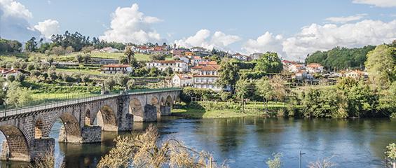 Village sur le Caminho Português